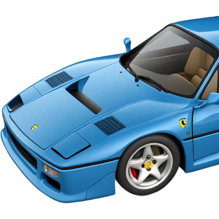 Blue Ferrari F40 emoji