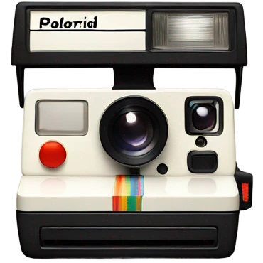 Polaroid camera emoji
