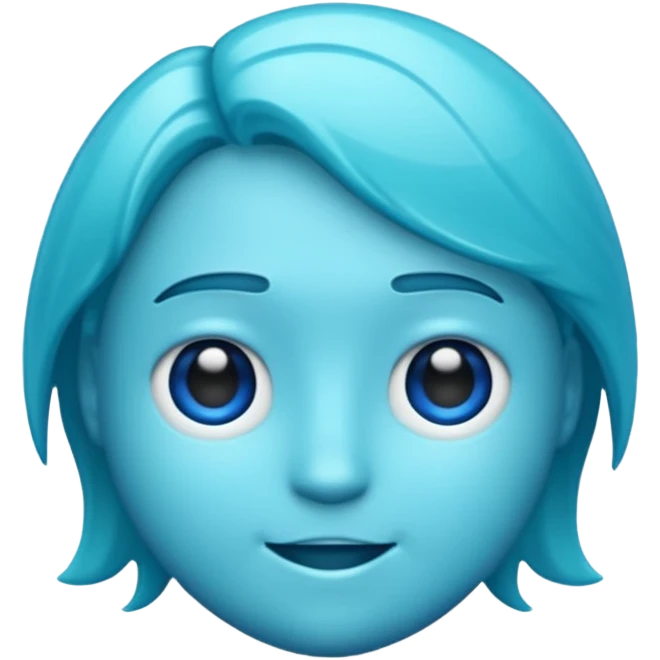 A profile imogi that is blue and aqua color and with lot of texxture emoji