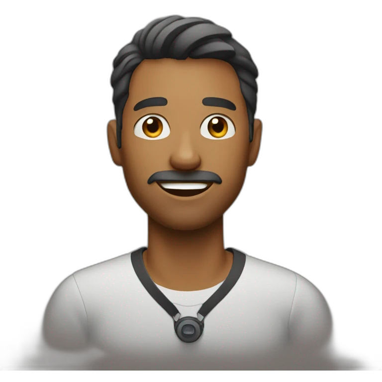 a man vlogging emoji