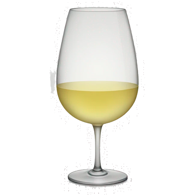 glass of white wine emoji