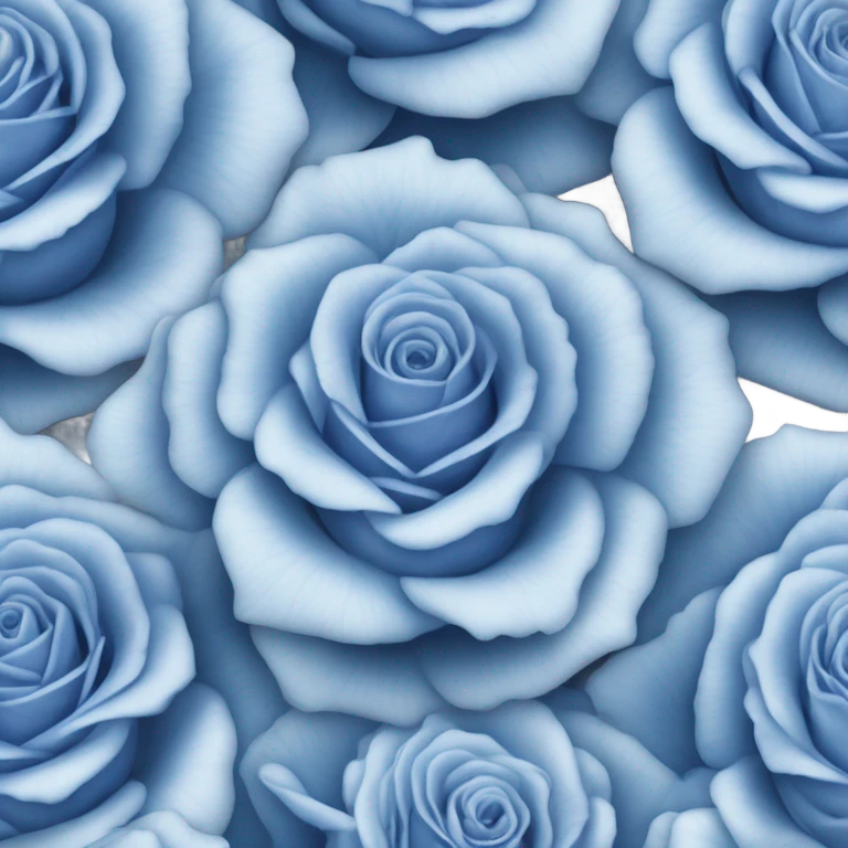 Blue coquette rose emoji
