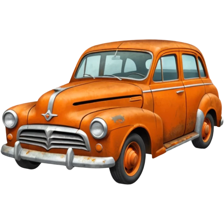 orange old car emoji