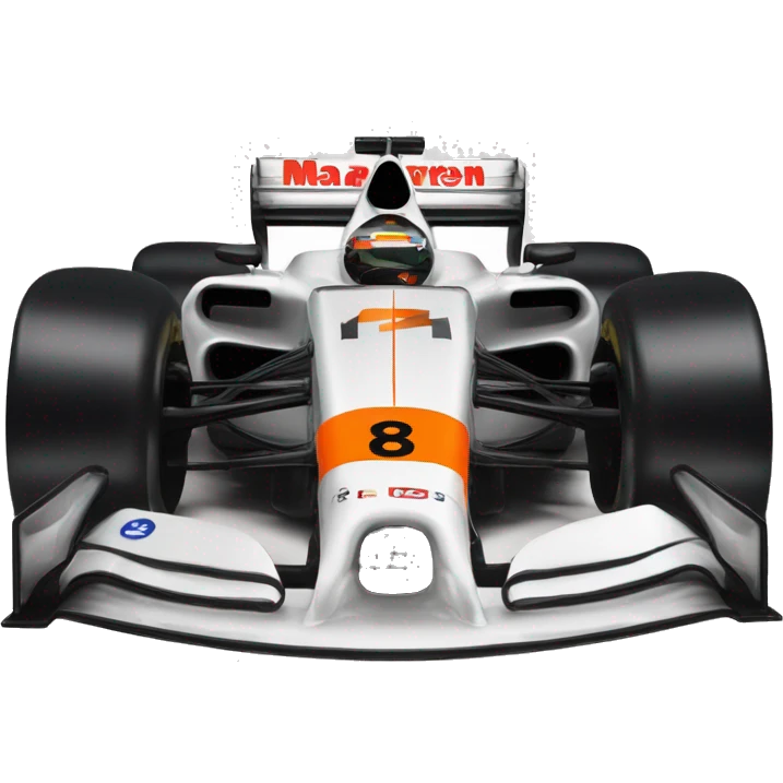 mclaren formula one car with the number 81 emoji