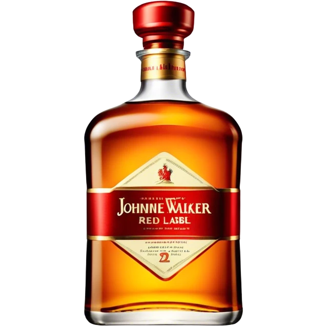 Johnnie Walker Red Label fat bottle emoji
