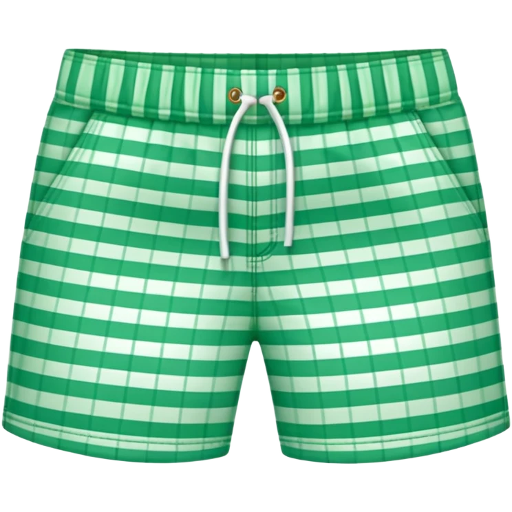 gingham green shorts emoji