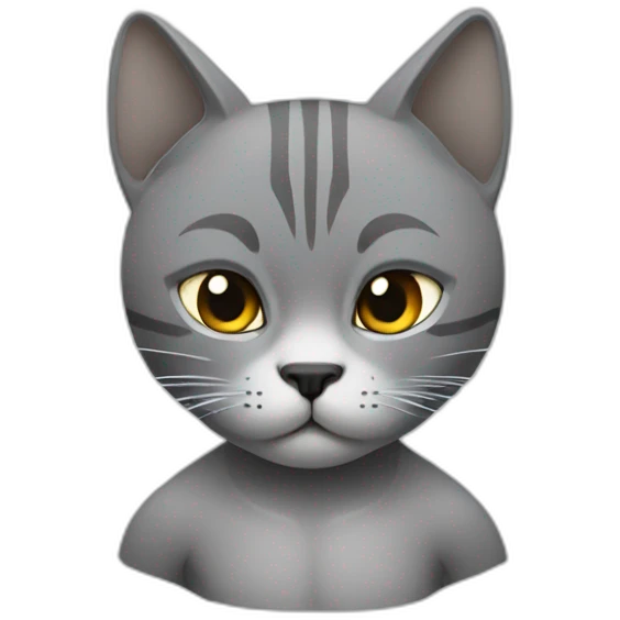 Gray-cat-muay-thai-fighter emoji