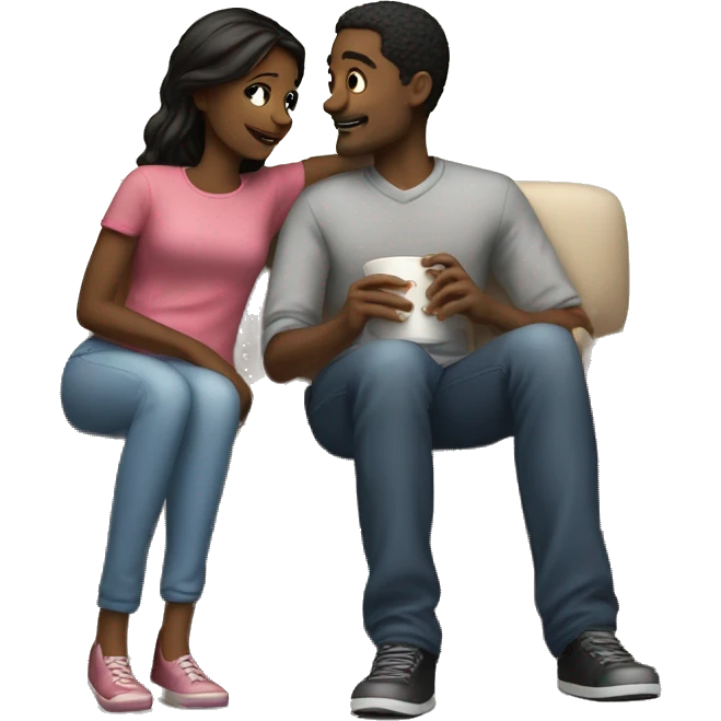 Love couch boy girl movienight emoji