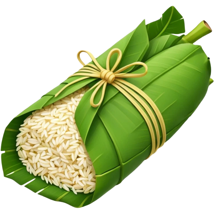 rice wrapped in banana leaf emoji
