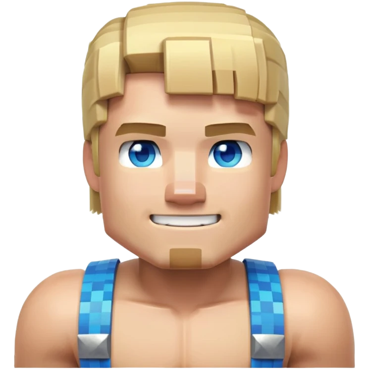 Minecraft Steve character emoji