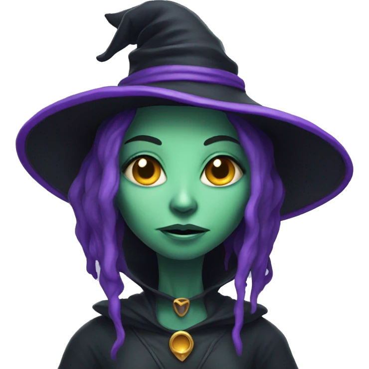 Alien witch emoji