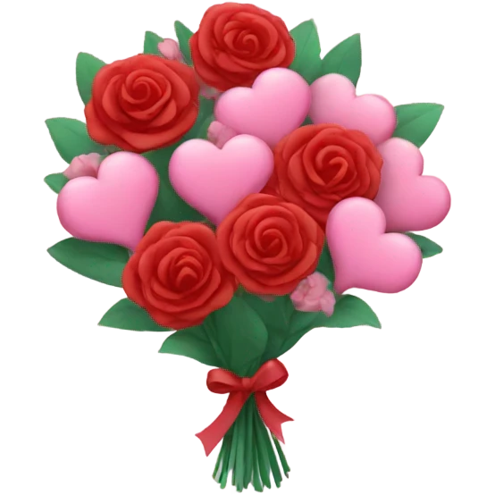 valentine flower bouquet emoji
