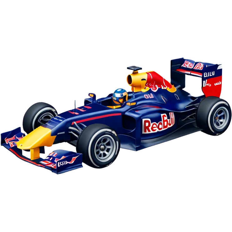 Crea un emoji de carro de f1 de red bull emoji