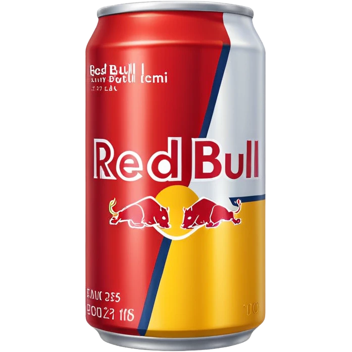 Flat icon Red Bull yellow emoji