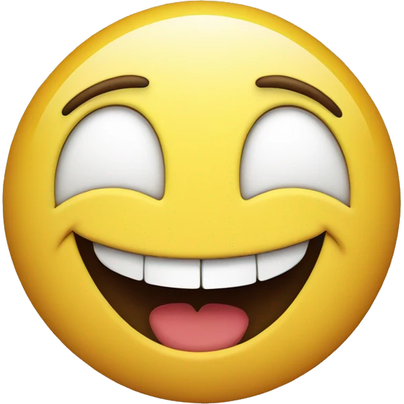A smiley face with a really big smile. emoji