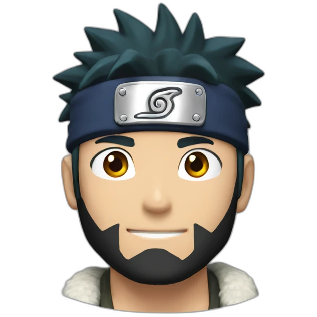 Naruto tenant une bière emoji