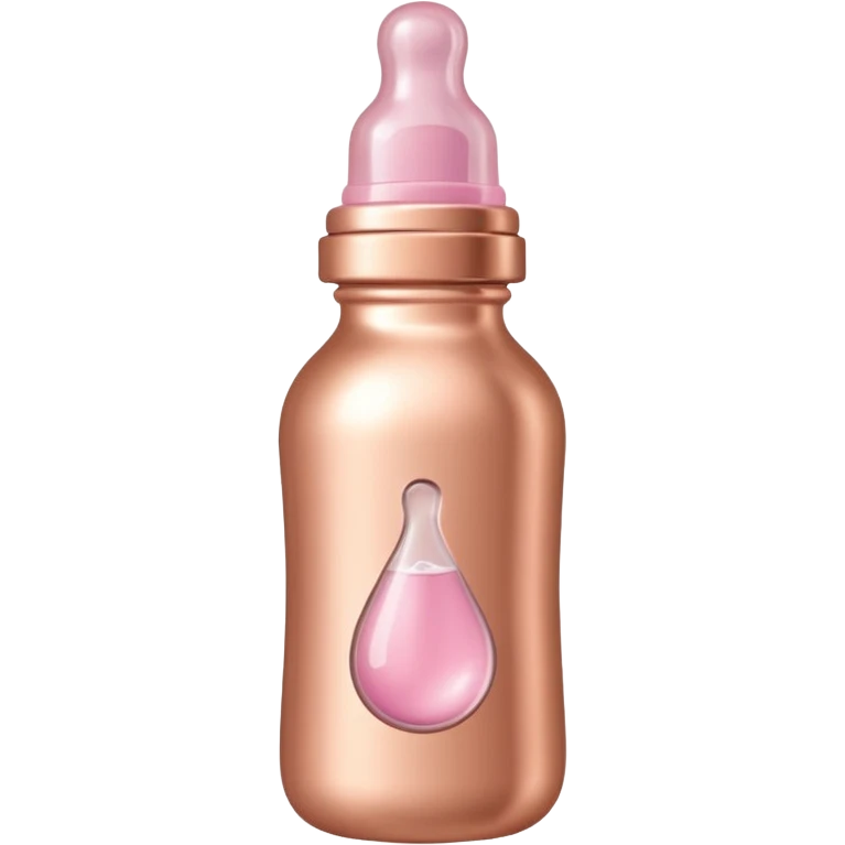 Rosegold baby bottle emoji