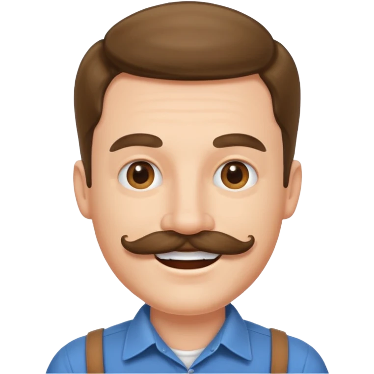 White man mustache emoji