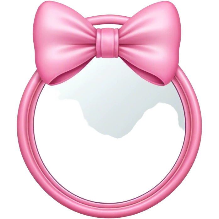 pink mirror with bow  emoji