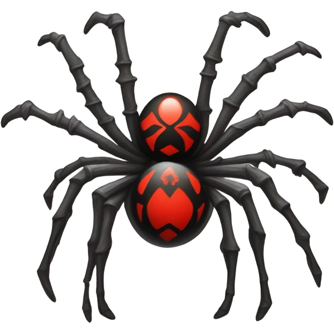 gothic spider with red cross emoji