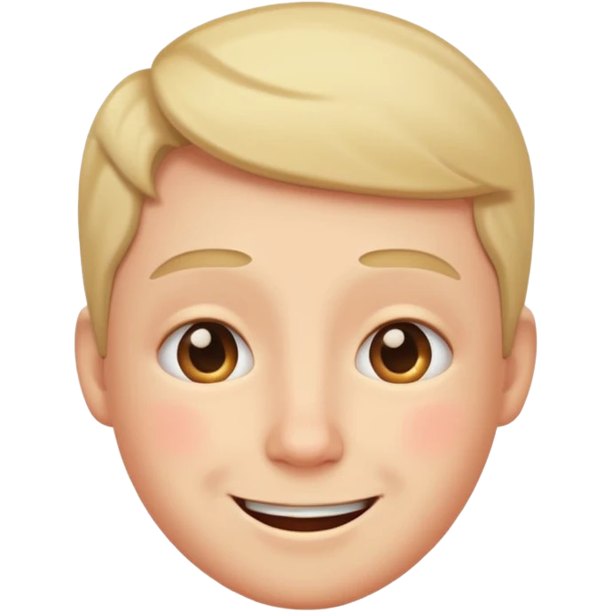 Embarrassment with a smile emoji