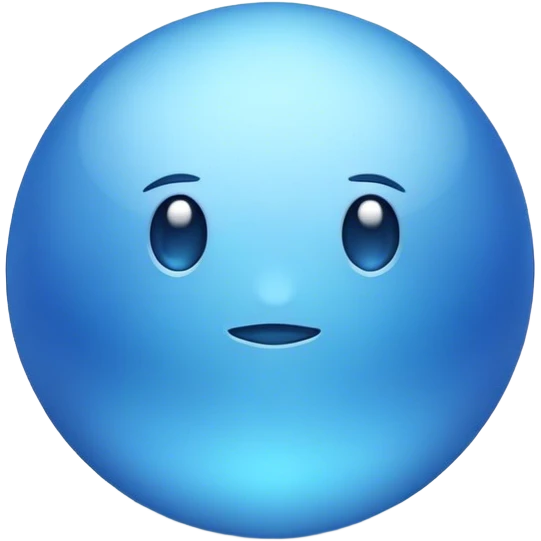 Blue emoji