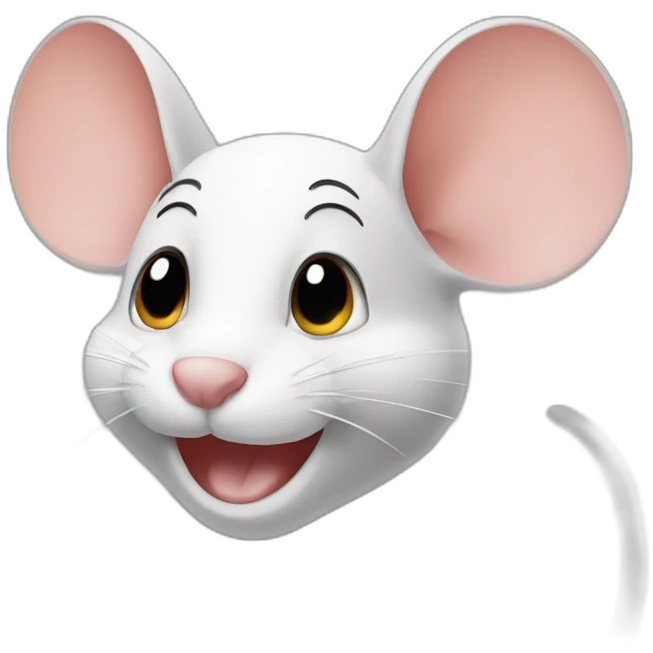 Mouse smiling emoji
