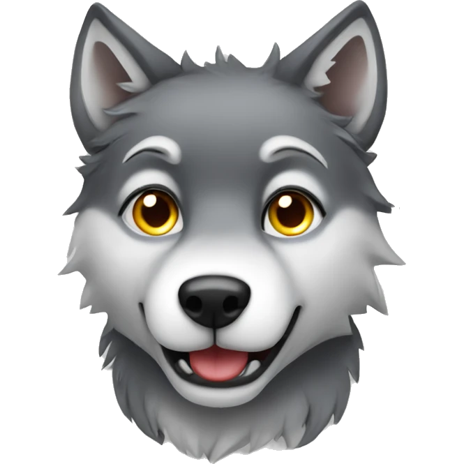 cute wolf  emoji