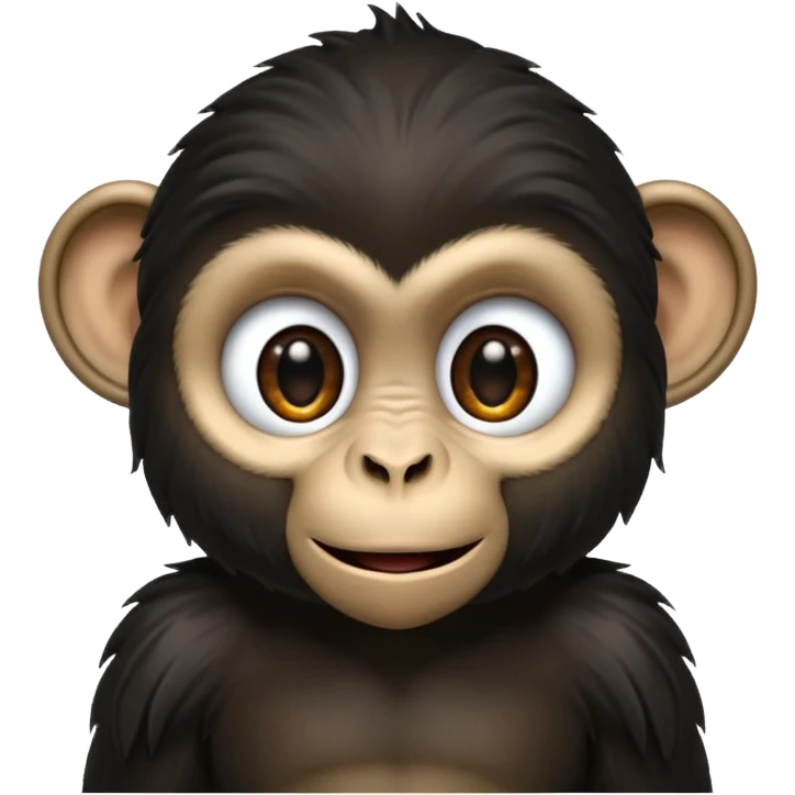 Black monkey  emoji