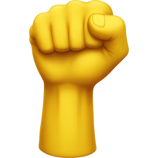 strong yellow arm emoji