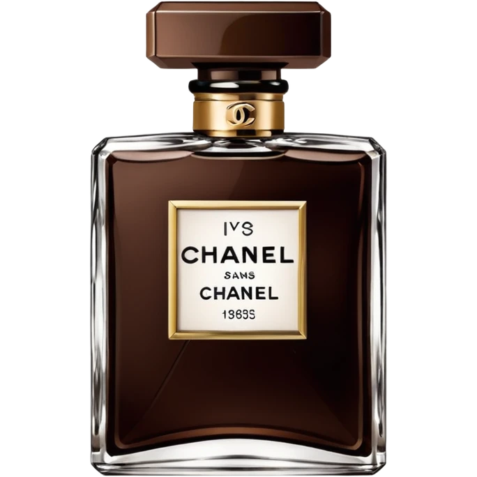 Dark brown chanel parfum  emoji