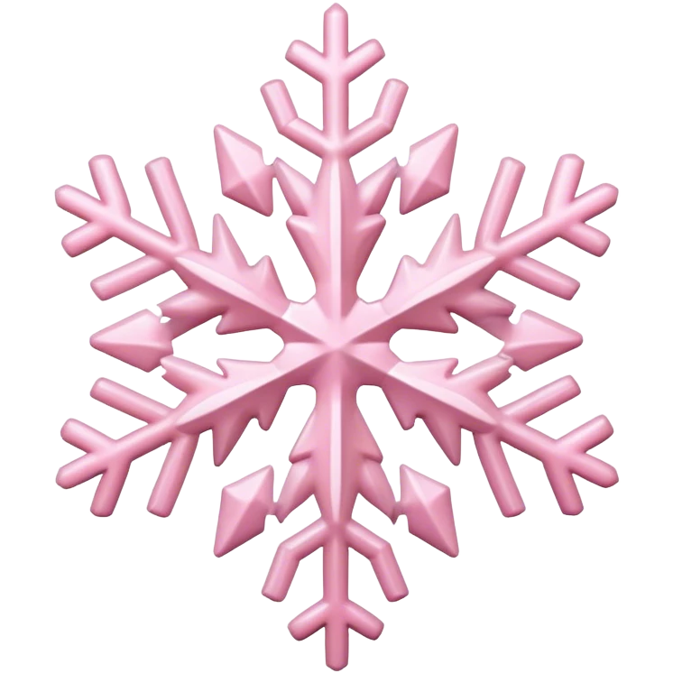 pastel pink snowflake  emoji