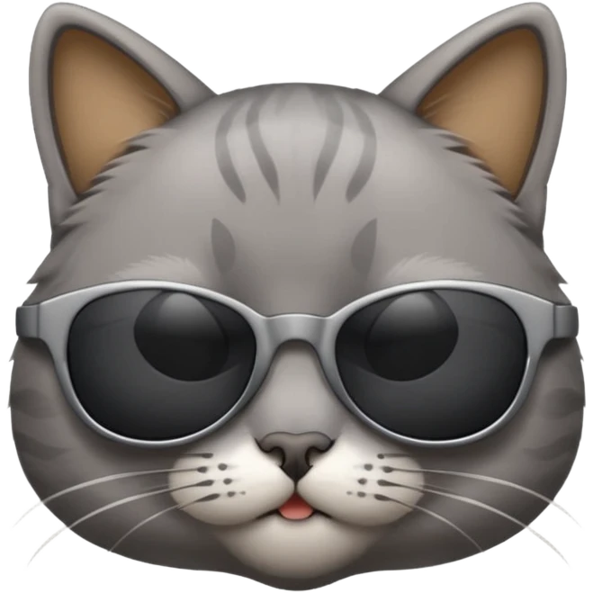 Cat wearing sunglasses emoji