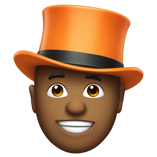 Ornge tophat emoji