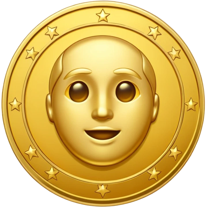 treasure, coin. emoji