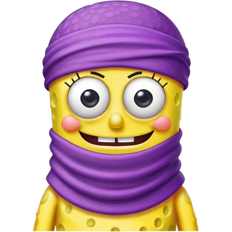spongebob with purple durag emoji