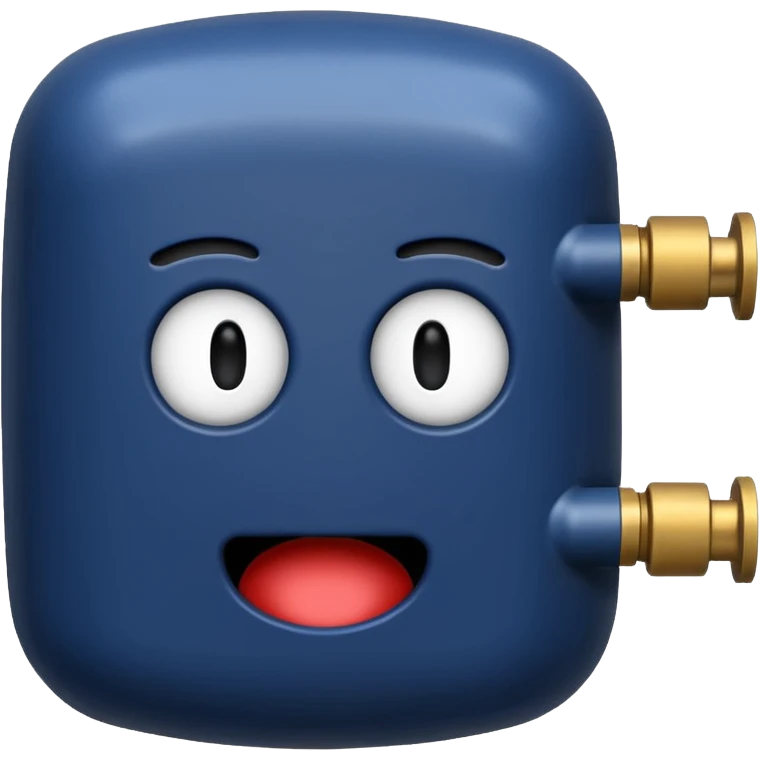 navy blue boiler emoji modern no face emoji