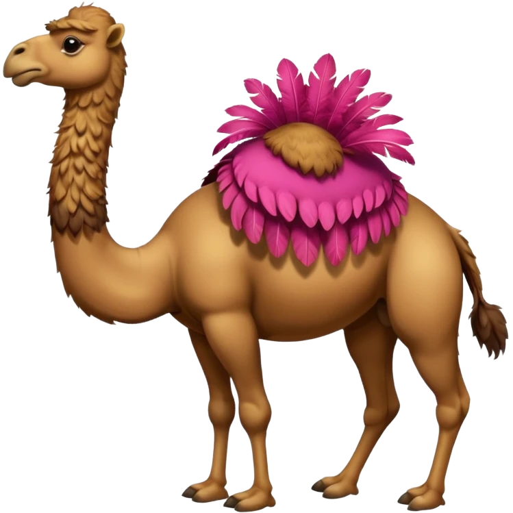 Camel riding dodo emoji