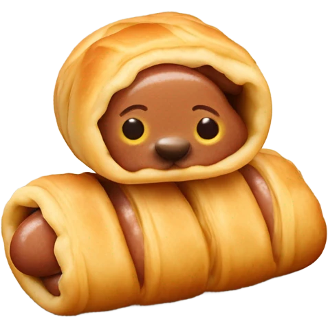 Pigs in a blanket emoji