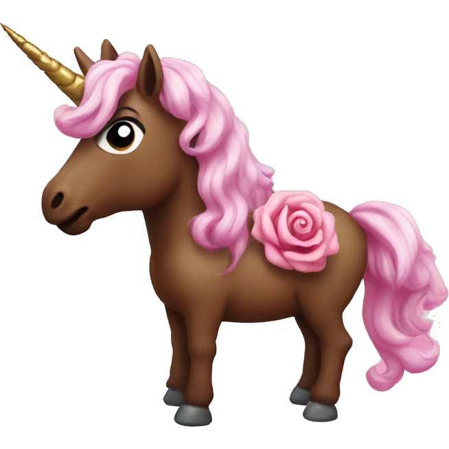 rose poop unicorn emoji