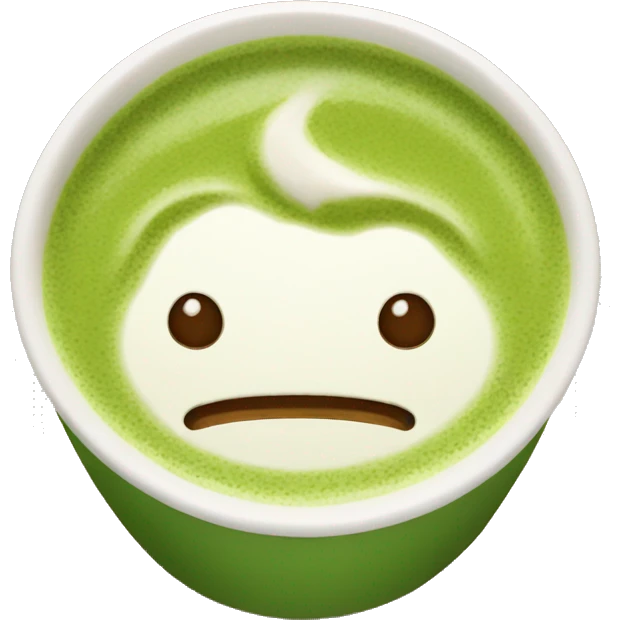 Matcha latte emoji