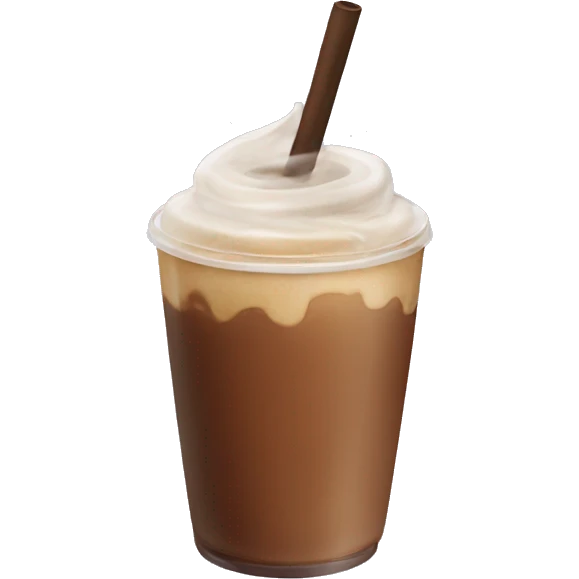 Ice coffee emoji
