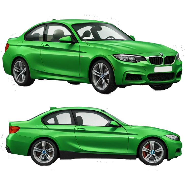 green bmw emoji