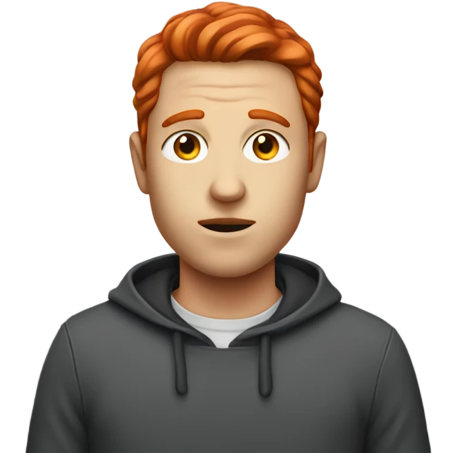 Possesd looking person with red hair emoji