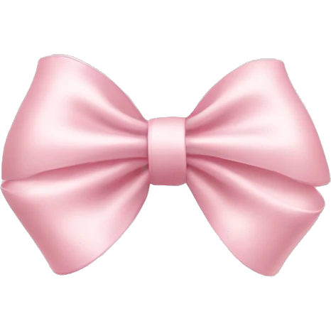Light pale pink bow perfume  emoji