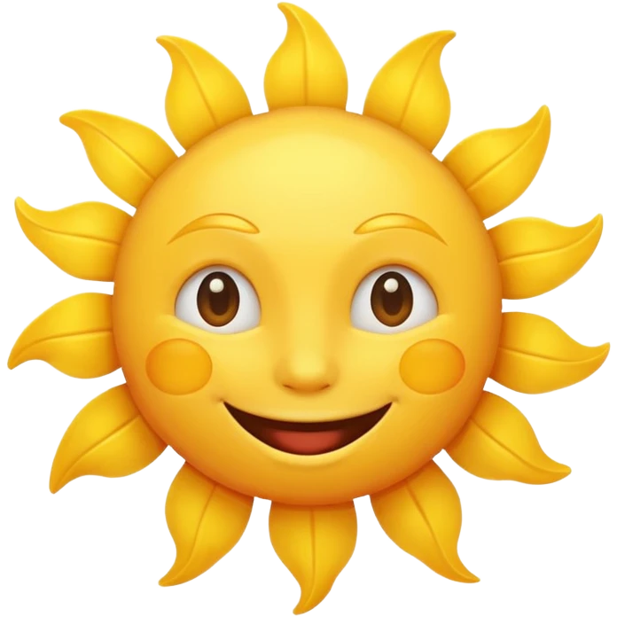 smiling sun emoji