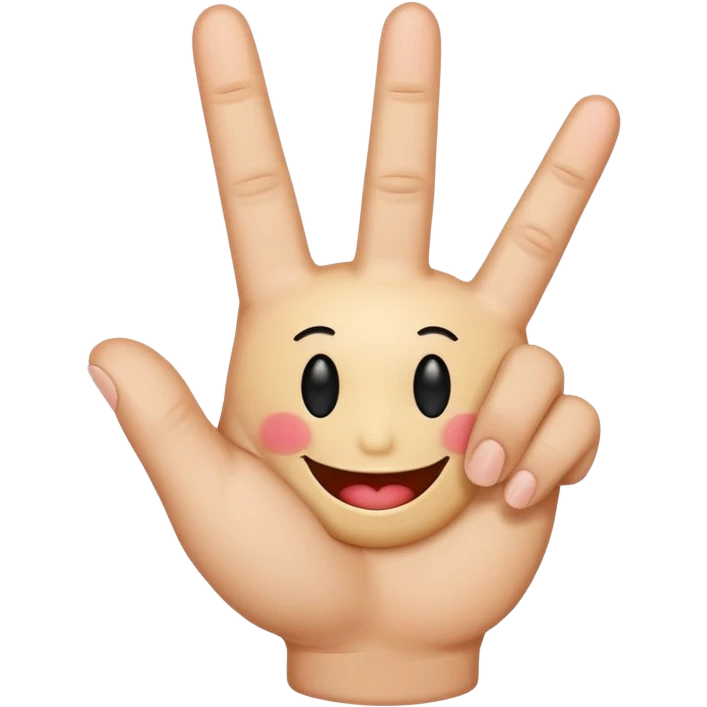 Smiley face and the middle finger emoji