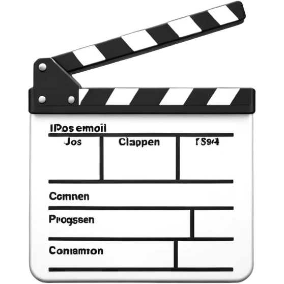 clean clapperboard  emoji