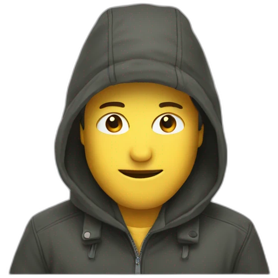 Homme cagoules emoji