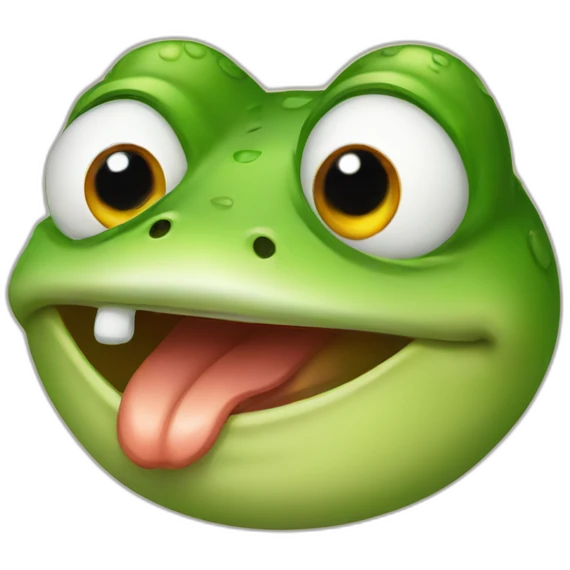 grimacing frog emoji